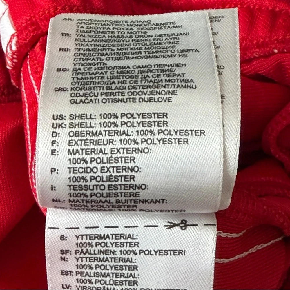 Adidas Originals Scarlet Red 3-Stripes Shorts Men’s Large Trefoil Logo - Picture 9 of 12